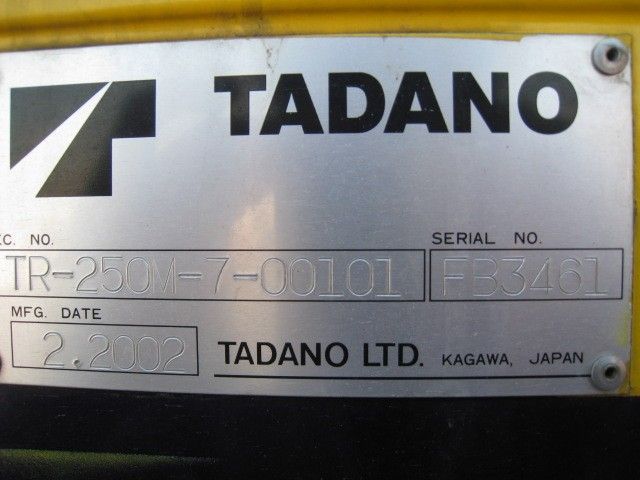 ขายเครน TADANO TR-250M-7 25ton 2002 Y.