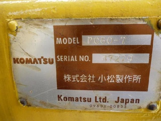 ขายรถแบคโฮ KOMATSU PC60-7 47279
