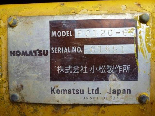 ขายรถแบคโฮ KOMATSU PC120-6E-61851 สไลด์อาร์ม