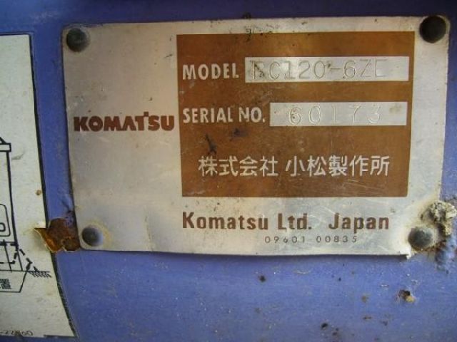 ขายรถแบคโฮ KOMATSU PC120-6ZE-60173