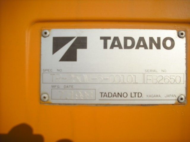ขายรถเครนขนาด 25 ตัน Tadano Model : TR250M-6 Y. FB.2650