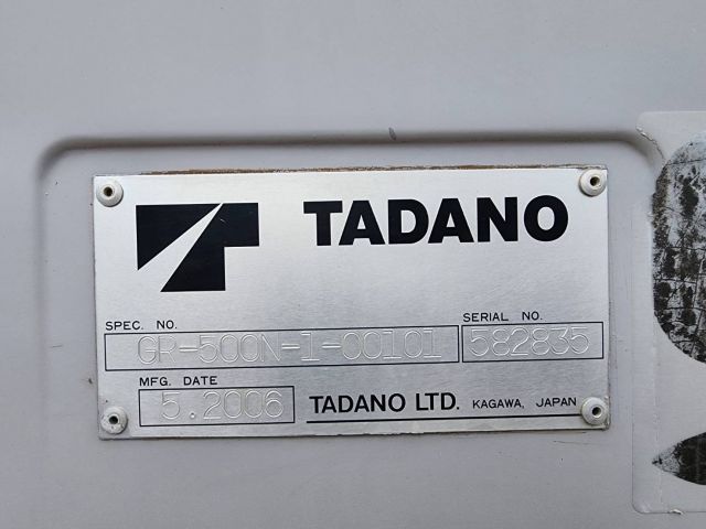ขายรถเครน 50 ตัน TADANO GR500N-1 สภาพสวยกริ็บ นำเข้าจากญี่ปุ่น ราคาเบาๆ