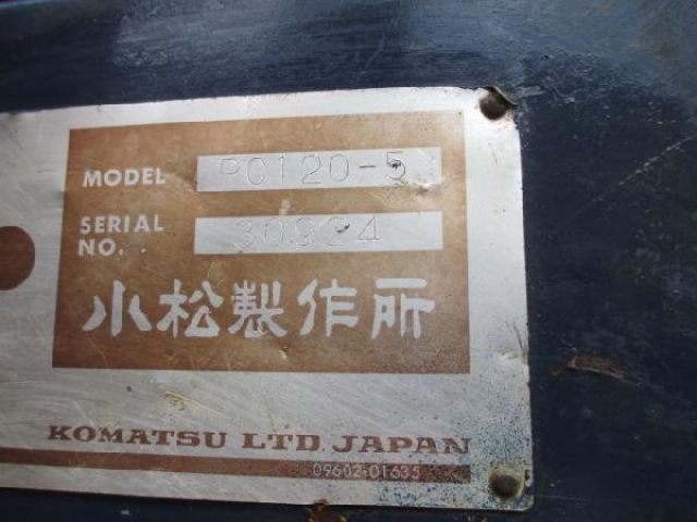 ขายรถแบคโค KOMATSU PC120-5-30924