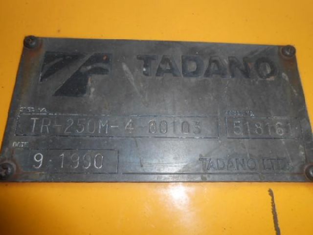 ขายรถเครน TADANO TR250M-4 Yr.1990