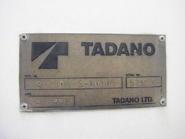 ขายรถเครน TADANO TR250M-5-519658 1992Y
