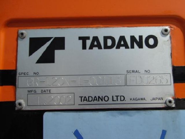 ขายรถเครน TADANO GR120N-1 2002Y