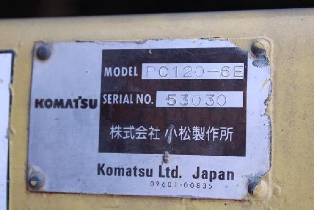 ขายรถแบคโค KOMATSU PC120-6E-53030