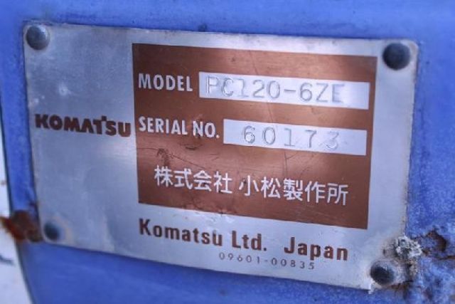 ขายรถแบคโค KOMATSU PC120-6ZE-60173