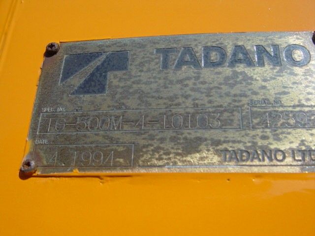 ขายเครนสิบสองล้อ ขนาด 50 ตัน TADANO TG500-4