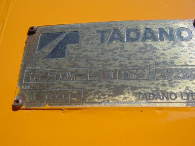 ขายเครนสิบสองล้อ ขนาด 50 ตัน TADANO TG500-4