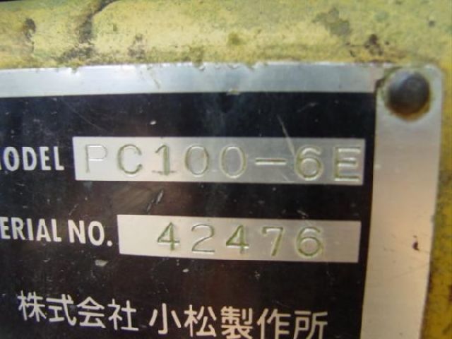 ขายรถแบคโฮ KOMATSU PC100-6-42476 1995Y