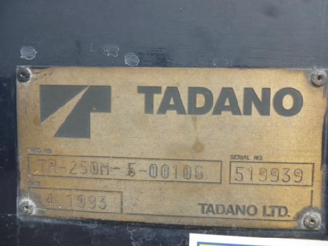 ขายรถเครน TADANO TR250M-5-519939 1993Y
