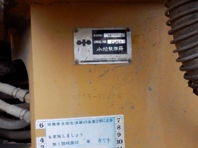ขายรถตักล้อยาง KOMATSU WA100-1-21488