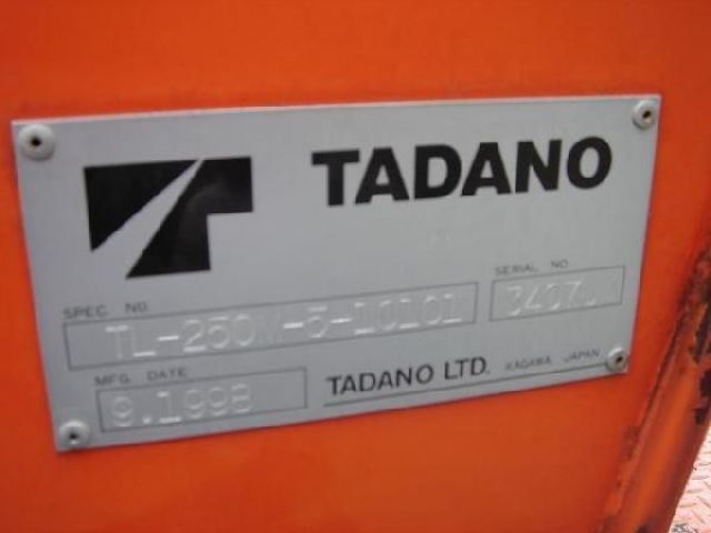 ขายรถเครน TADANO TL250M-5-34078