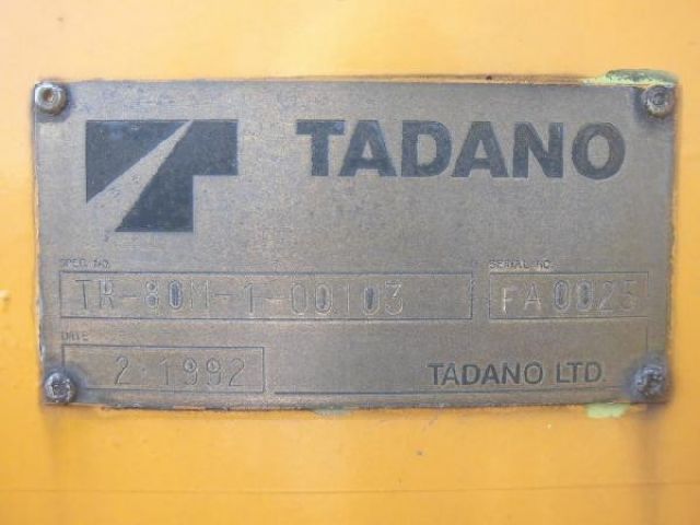 ขายรถเครน TADANO TR80M-1-FA0025