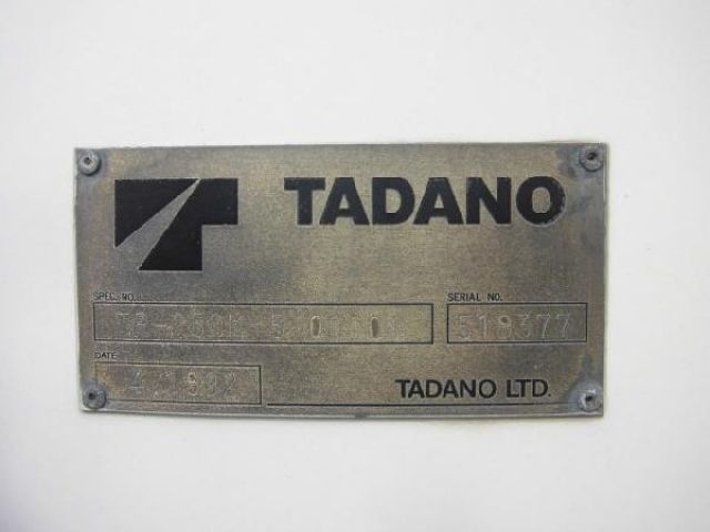 ขายรถเครน TADANO TR250M-5-519377 1992Y