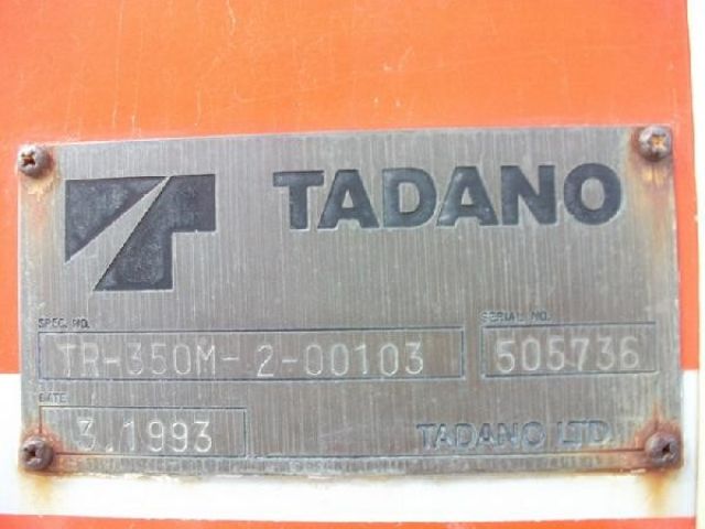 ขายรถเครน TADANO TR350M-2-505736 1993Yr