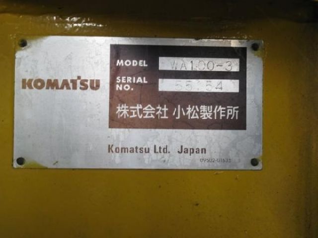 ขายรถตักล้อยาง KOMATSU WA100-3-55154