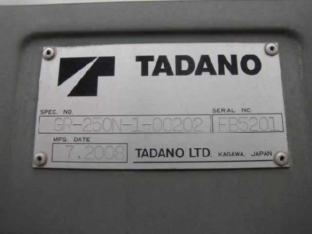 ขายรถเครน TADANO GR250N-1-FB5201 2008