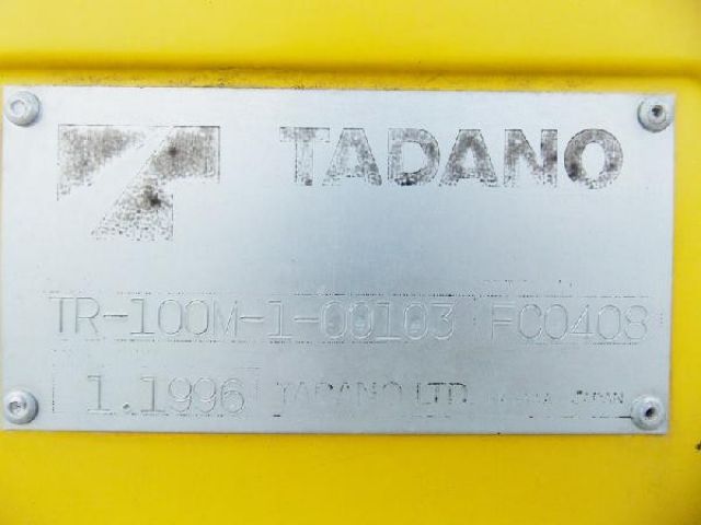 ขายรถเครน TADANO TR100M-1-FC0408 1996Y.
