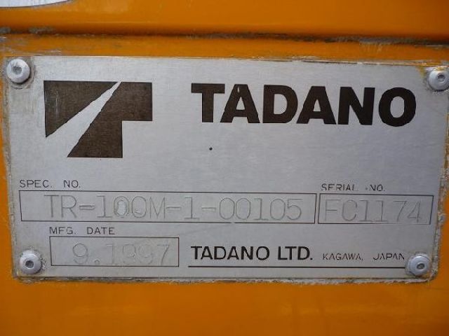 ขายรถเครน TADANO TR100M-1-FC1174 1997Y