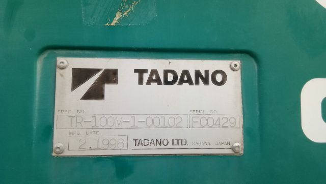 ROUGH TERRAIN CRANE TADANO TR-100M-1-00102