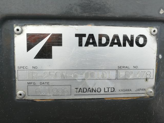 ROUGH TERRAIN CRANE TADANO TR-250M-6-00101