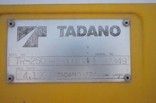 ROUGH TERRAIN CRANE TADANO TR-250M-6-00104