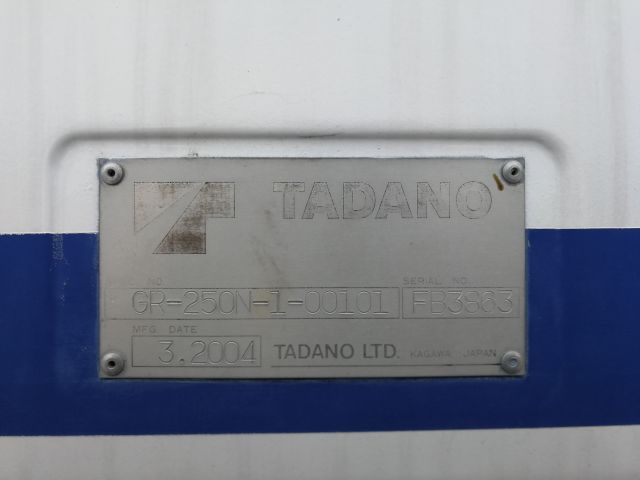 ROUGH TERRIAN CRANE TADANO GR-250-N-1-00101