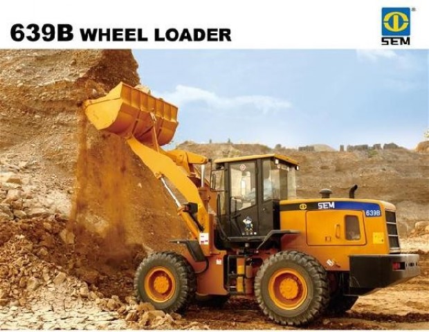 รถตักล้อยาง SEM 639B คุณภาพดี ผลิตโดย Caterpillar