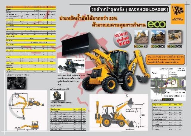 ตัวแทนจำหน่ายรถตักหน้าขุดหลัง รถบด และรถขุด Backhoe ยี่ห้อ JCB จากประเทศ England
