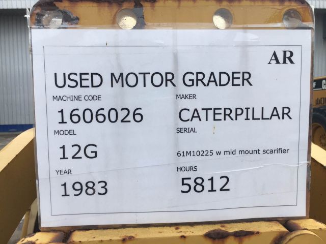 รถเกรด Caterpillar 12G #61M10225 นำเข้าจากอเมริกา โทร. 080-6565422 (หนิง)