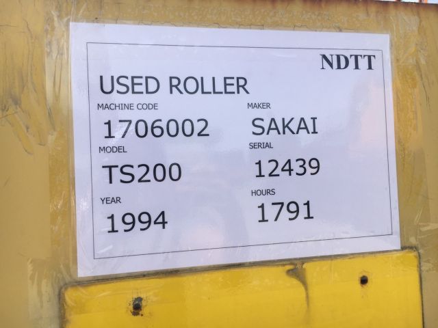 รถบด 9 ล้อยาง SAKAI TS200 นำเข้าจากญี่ปุ่น โทร. 080-6565422 (หนิง)