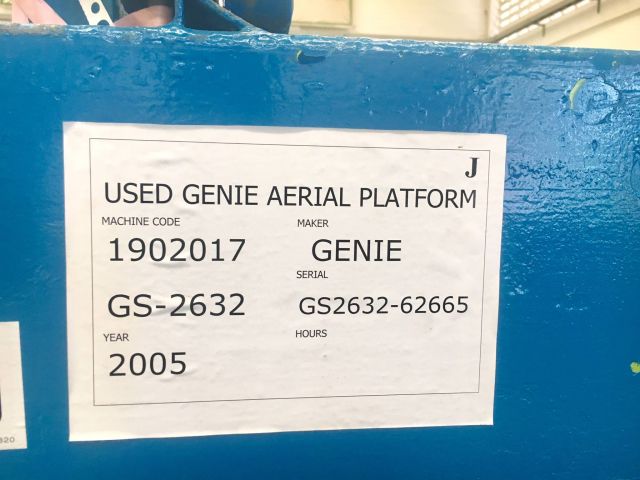 Genie GS2632 X-Lift รถกระเช้าไฟฟ้า สูง 8 เมตร นำเข้าจากญี่ปุ่น โทร. 080-6565422 (หนิง)