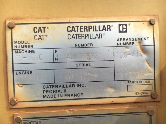 Caterpillar CS563C รถบด 12 ตัน นำเข้าจากญี่ปุ่น โทร 080-6565422 หนิง