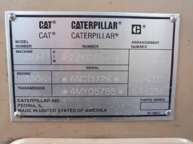รถเกรด Caterpillar 140H S/N: 2ZK04177 Motor Grader นำเข้าเองจากอเมริกา สนใจโทร. 080-6565422 (หนิง)